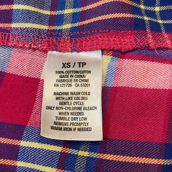 LIKE NEW Aeropostale pink check button down shirt - Picture 4 of 4